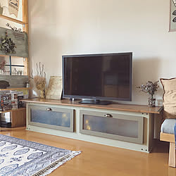 リメイク/テレビ台/わたしのDIY&リメイクアイデア/賃貸DIY/記録用です。すみません...などのインテリア実例 - 2020-09-15 12:33:24