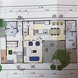 パティオ 1f間取り 新築建築中 初投稿 パティオのある家 などのインテリア実例 12 23 22 40 11 Roomclip ルームクリップ