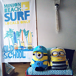 ミニオン しまむらクッションのインテリア実例 Roomclip ルームクリップ