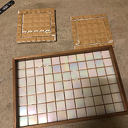 壁/天井/ハンドメイド/カフェ風/handmade/オーロラタイル...などのインテリア実例 - 2018-11-18 18:37:42