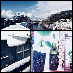 玄関/入り口/お歳暮のお酒(*´﹃`*)/今日も仕事/久しぶりの青空/2017.12.30❄☀️❄...などのインテリア実例 - 2017-12-30 14:14:24