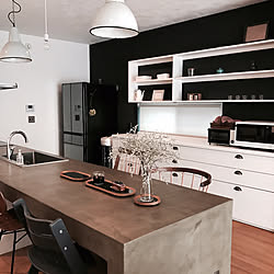 おいしいキッチン ダイニングテーブルのインテリア実例 Roomclip ルームクリップ