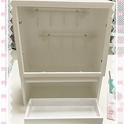 棚/春休み/DIYショーケース/100均DIY/ホワイトインテリア...などのインテリア実例 - 2017-04-04 09:02:17
