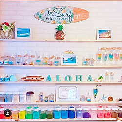 リビング/surf/beach/ハワイアン雑貨/hawaii_one_surf...などのインテリア実例 - 2019-02-14 12:41:23