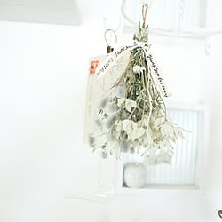 エクリュカラー/ドライフラワー/花のある暮らし/スワッグ/いつもいいね、ありがとぅございます♡...などのインテリア実例 - 2017-05-14 10:02:25
