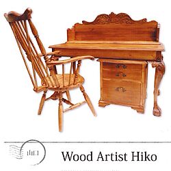 机/Wood Artist Hiko/手作り家具/アンティーク調/学習机...などのインテリア実例 - 2014-06-21 23:04:39