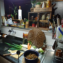 キッチン/我が家で獲れた野菜/新鮮野菜/牛すじ煮込み♪/オシャレじゃなくてすいません(;´д`)...などのインテリア実例 - 2019-01-08 18:08:00