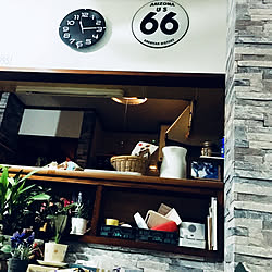 キッチン/愛はあるんか?/vintage/猫と暮らす/No Green No Life...などのインテリア実例 - 2018-09-01 23:25:31