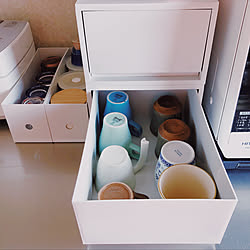 扇風機置き場 無印良品 カインズホーム 米袋 ニトリの収納ボックス などのインテリア実例 02 18 13 33 30 Roomclip ルームクリップ