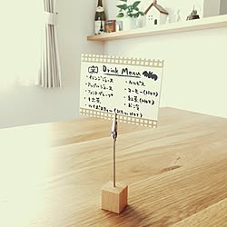 カフェ化計画 手書きイラストand文字 イラレ ドリンクメニュー キャンドゥ などのインテリア実例 15 11 16 12 22 56 Roomclip ルームクリップ