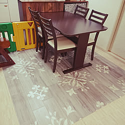 クッションフロアマット ニトリ 木目調フロアラグ 木目調 ダイソー などのインテリア実例 19 03 11 00 31 53 Roomclip ルームクリップ