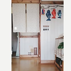 机/DIY/団地/腰板DIY/板壁DIY...などのインテリア実例 - 2016-04-15 19:15:57