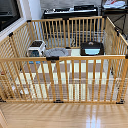 ラティス 犬 ペットサークル ガーデン用ラティス 部屋全体 などのインテリア実例 17 03 02 21 07 45 Roomclip ルームクリップ