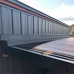 物置diy 板金屋根 ガルバリウム屋根 横葺屋根 片流れ屋根 などのインテリア実例 19 08 04 16 44 31 Roomclip ルームクリップ