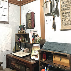机/砂壁/カッティングマシン/おもちゃ置き場/時計DIY...などのインテリア実例 - 2017-12-09 16:35:21