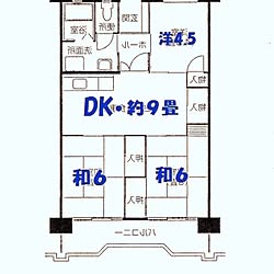 間取り図 都営住宅 部屋全体 団地のインテリア実例 16 08 16 21 39 23 Roomclip ルームクリップ