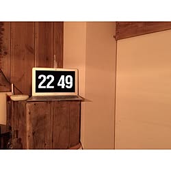パタパタ時計スクリーンセーバーのインテリア実例 Roomclip ルームクリップ