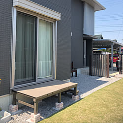 部屋全体 ウッドデッキdiy ウッドデッキ カインズホーム カインズ などのインテリア実例 05 28 17 38 34 Roomclip ルームクリップ