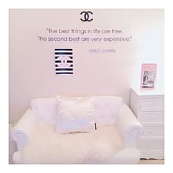 リビング/CHANEL/ホワイトインテリア/一人暮らし/1R...などのインテリア実例 - 2017-04-18 22:01:09