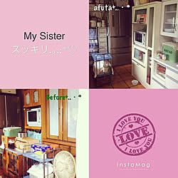 キッチン/素敵な1日であります様に+..・* ❁/プレ企画応募締め切り迫りました+..・*/スッキリしました(♡ˊ艸ˋ♡)/やっぱりホワイト+..・*♡...などのインテリア実例 - 2015-07-05 09:34:10