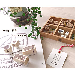 mog りんのハンドメイドボード♡/mog りんの消しゴムハンコ♡/mog りんからのステキ便♡/セリア/ワイヤープランツ...などのインテリア実例 - 2019-01-24 10:35:47