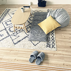 ディズニー しまむらのラグのインテリア実例 Roomclip ルームクリップ