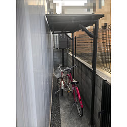 サイクルポート サイクルポートdiy 駐輪場 イレクターパイプ 玄関 入り口のインテリア実例 21 01 18 15 19 18 Roomclip ルームクリップ