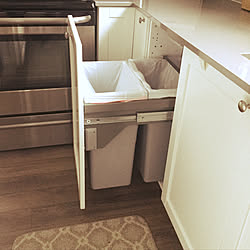 キッチン コーナー収納 二段式回転棚 キッチン収納 Led照明 などのインテリア実例 18 02 08 07 41 59 Roomclip ルームクリップ