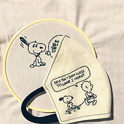 ハンドメイド 刺繍 マスク手作り Diy 雑貨 などのインテリア実例 05 11 16 37 15 Roomclip ルームクリップ