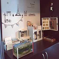 ウォールステッカー/キーボックス DIY/ガーランド/フランス風にしたい/Ririruruさんの作品...などのインテリア実例 - 2017-07-20 16:21:08