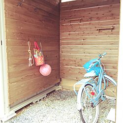 玄関/入り口/自転車置き場/自転車/DIY/手作り...などのインテリア実例 - 2016-07-20 15:11:42