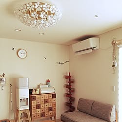 部屋全体/ティッシュケース/ゴミ箱/インターフォンカバー/時計...などのインテリア実例 - 2016-02-25 09:23:48