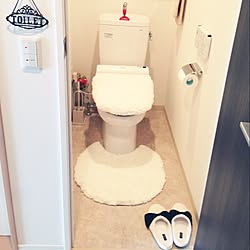 バス トイレ Francfranc フランフランのスリッパ フランフラン ニトリのトイレマット などのインテリア実例 18 10 01 52 07 Roomclip ルームクリップ