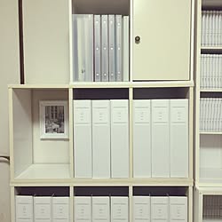棚/書類収納棚DIY/書類収納/無印良品 ファイルボックス/スイッチカバーDIY...などのインテリア実例 - 2017-06-22 21:29:46