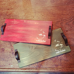 机/DIY/DIYのある暮らし/カフェトレーDIY/セリア...などのインテリア実例 - 2019-09-04 21:56:22