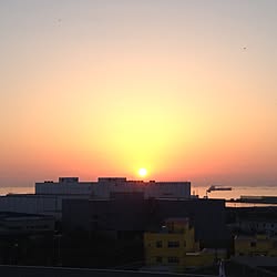 部屋全体/日の出/朝日/海が見える風景/海のある風景...などのインテリア実例 - 2017-04-16 05:45:27