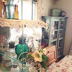 棚/お庭のクリスマスローズ❤️/骨董品/季節を感じる暮らし/いつもいいねやコメントありがとう♡...などのインテリア実例 - 2017-02-28 09:18:46