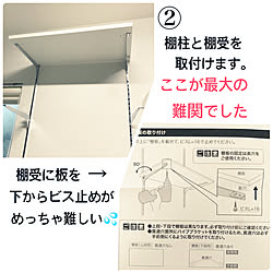 棚柱と棚受を取付け/収納生活/南海プライウッド/収納/洗面所...などのインテリア実例 - 2019-08-18 10:38:01