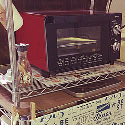 棚/セリアのテーブルクロスでカーテン♡/美味しすぎた♥/家用にも買ったけど/義母にまだ渡せないまま...などのインテリア実例 - 2017-11-05 01:35:29