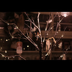 部屋全体/フレンチシック/クリスマス/ブランチツリー/クリスマスリース...などのインテリア実例 - 2017-12-19 18:01:34