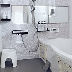 壁紙グレー アランジアロンゾ バス トイレ Lixil 100均 などのインテリア実例 17 02 08 03 09 Roomclip ルームクリップ 壁紙グレー アランジアロンゾ バス トイレ Lixil 100均 などのインテリア実例 17 02 08 03 09 Roomclip ルームクリップ