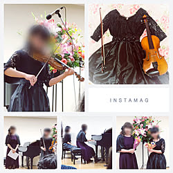 ベッド周り/インテリアじゃなくてごめんなさい♡/ドレスリメイク/バイオリン発表会/編み物クラブ☆...などのインテリア実例 - 2017-10-29 22:36:56