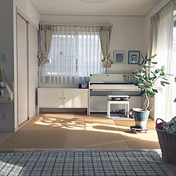 部屋全体/かご/IKEA/YAMAHA/ピアノ...などのインテリア実例 - 2017-02-08 14:37:37