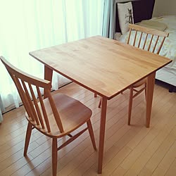 モモナチュラル モモナチュラルのチェア モモナチュラルのダイニングテーブル キッチン ダイニングテーブル チェア などのインテリア実例 18 02 02 10 58 31 Roomclip ルームクリップ
