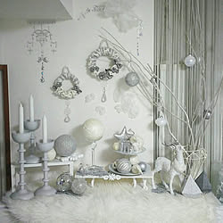 ファー/クリスマス/ホワイトインテリア/いいね♡フォローありがとうございます♡/ましゅまろキラキラスタイル♡...などのインテリア実例 - 2017-11-18 14:04:13