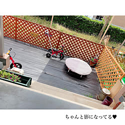 庭 改造中/日除けシェード/シンプルインテリア/四人家族/ドライフラワーのある暮らし...などのインテリア実例 - 2019-06-10 11:15:40