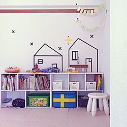 部屋全体/子供部屋/手作り/マスキングテープ/IKEAのインテリア実例 - 2014-03-11 09:14:43