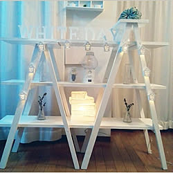 ガーランド/ZARA HOME/アレンジ棚/カフェ棚/メイン棚...などのインテリア実例 - 2017-09-07 21:07:07