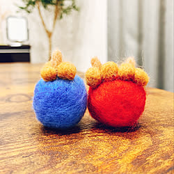机/羊毛フェルト♡/雑貨/ハンドメイド/いいね!押し逃げばかりでごめんなさい。...などのインテリア実例 - 2019-01-20 00:51:54