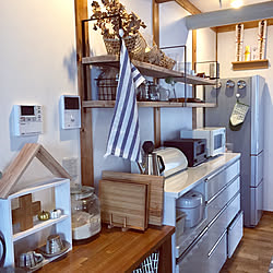 キッチン/神棚/壁に付けられる家具/無印良品/神棚の代用品...などのインテリア実例 - 2018-02-14 16:00:53